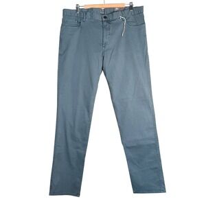 Faherty Mens 5-Pocket Straight Leg Pants Slate Blue Grey MBC0001WBL Size 38